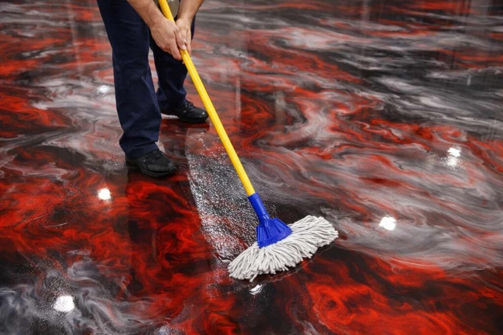epoxy floor aftercare and cleaning