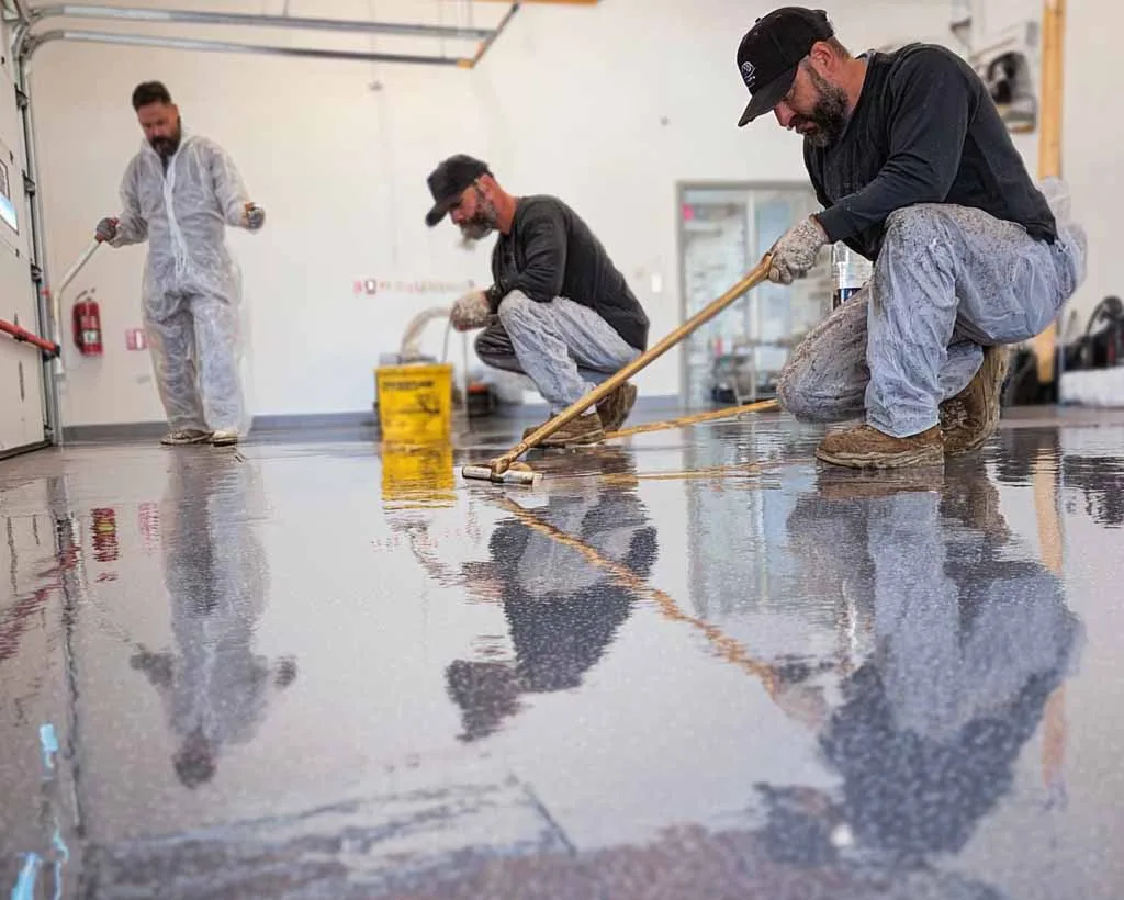 epoxy floor polyaspartic topcoat