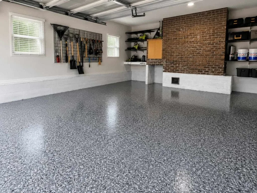wombat epoxy flake coating