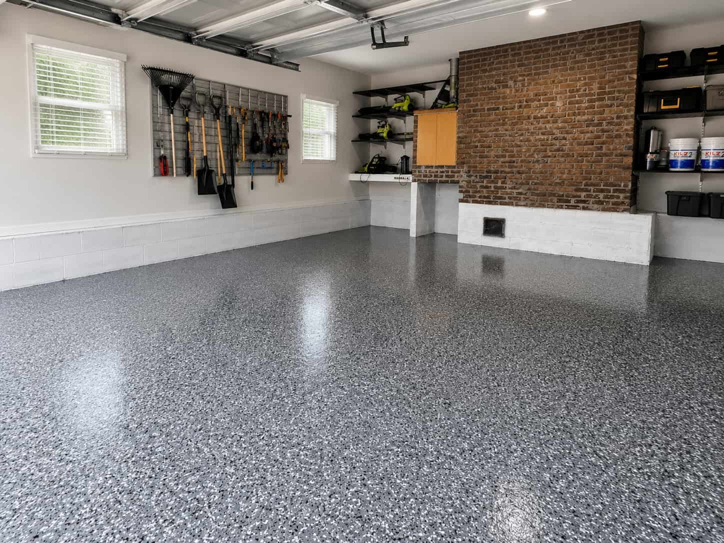 wombat epoxy flake coating