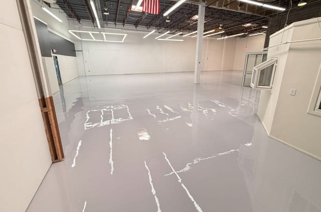 vienna va epoxy flake floor urethane topcoat